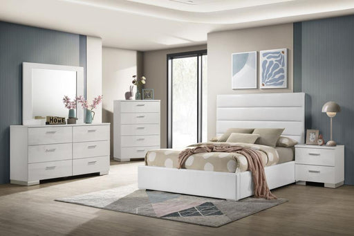 Felicity Bedroom Set High Gloss Full 5-piece