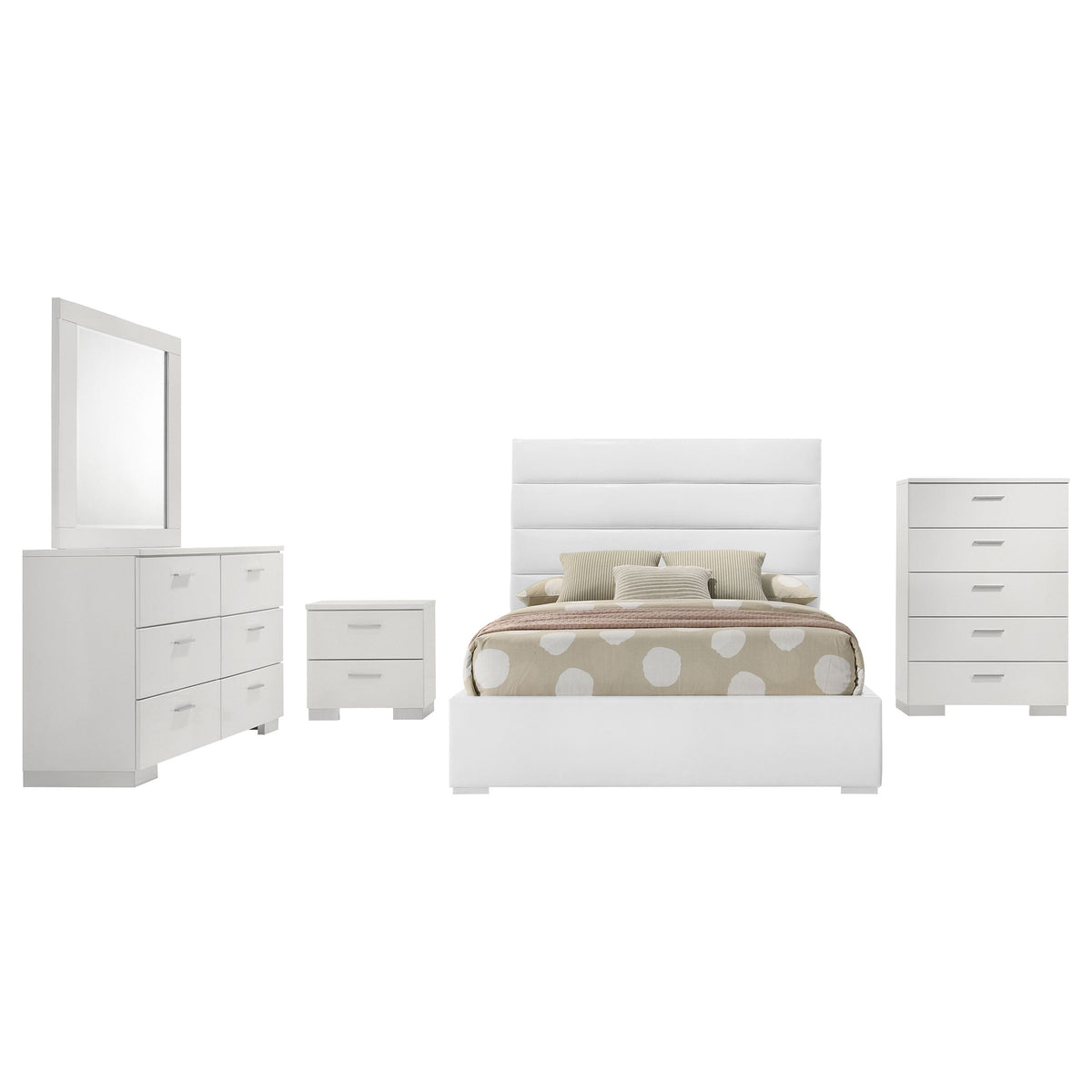 Felicity Bedroom Set High Gloss