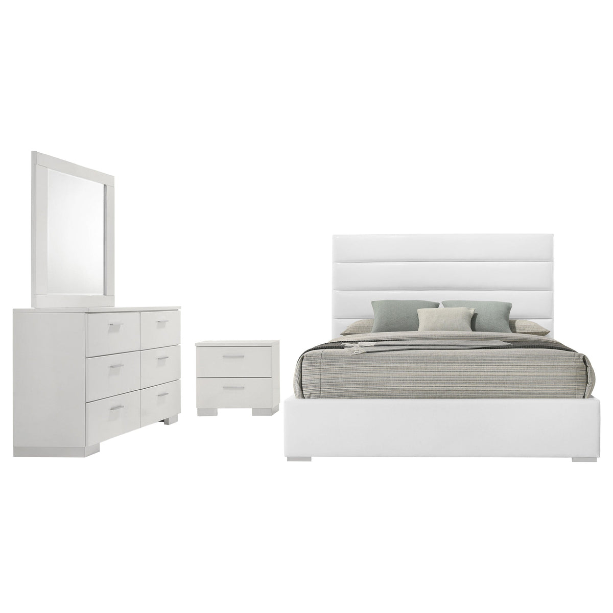 Felicity Bedroom Set High Gloss