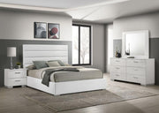 Felicity Bedroom Set High Gloss Queen 4-piece