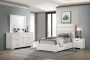 Felicity Bedroom Set High Gloss Twin 4-piece