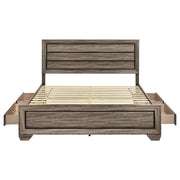 Kauffman Wood Storage Panel Bed