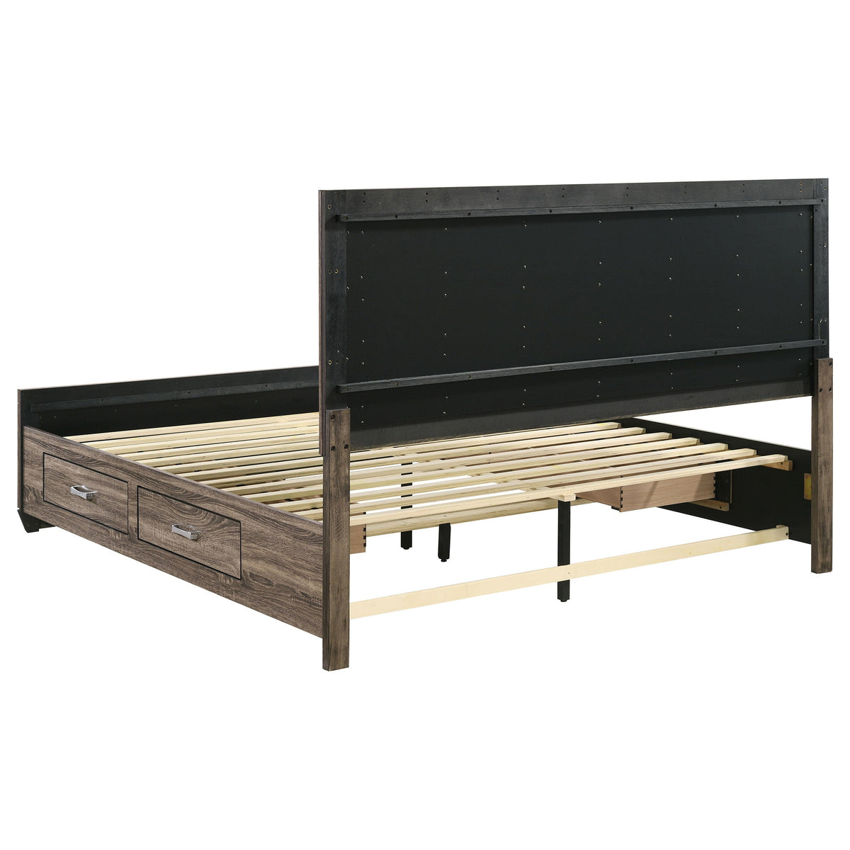 Kauffman Wood Storage Panel Bed
