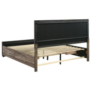Kauffman Wood Storage Panel Bed