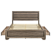 Kauffman Wood Storage Panel Bed