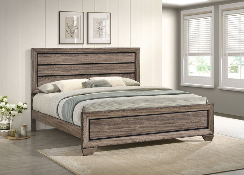 Kauffman Wood Panel Bed