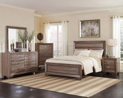 Kauffman Bedroom Set Washed Taupe California King 5-piece