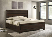 Kauffman Wood Storage Panel Bed Dark Cocoa Eastern King