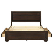 Kauffman Wood Storage Panel Bed