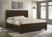 Kauffman Wood Storage Panel Bed Dark Cocoa California King