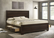 Kauffman Wood Storage Panel Bed