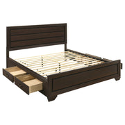 Kauffman Wood Storage Panel Bed