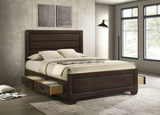 Kauffman Wood Storage Panel Bed