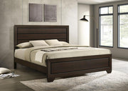 Kauffman Wood Panel Bed Dark Cocoa Eastern King