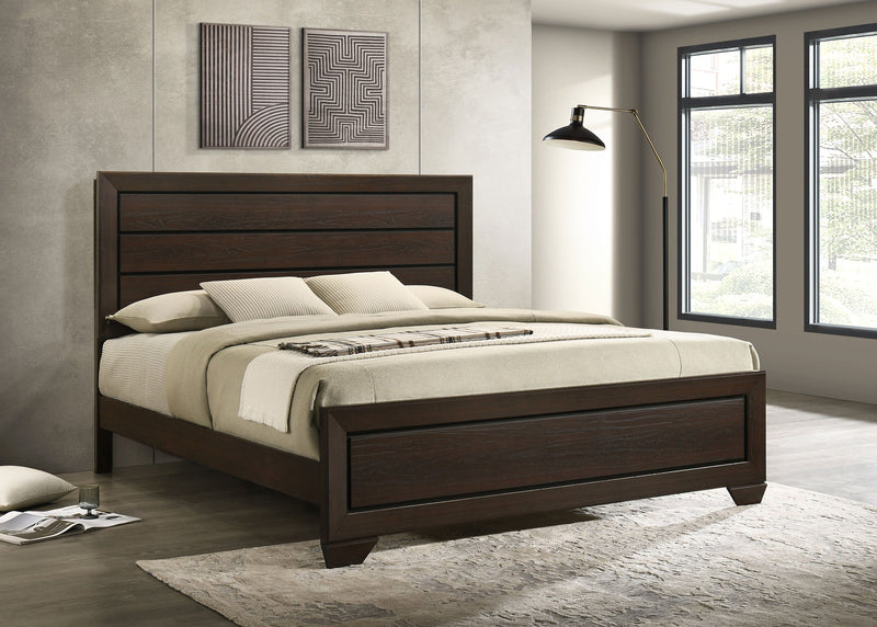 Kauffman Wood Panel Bed