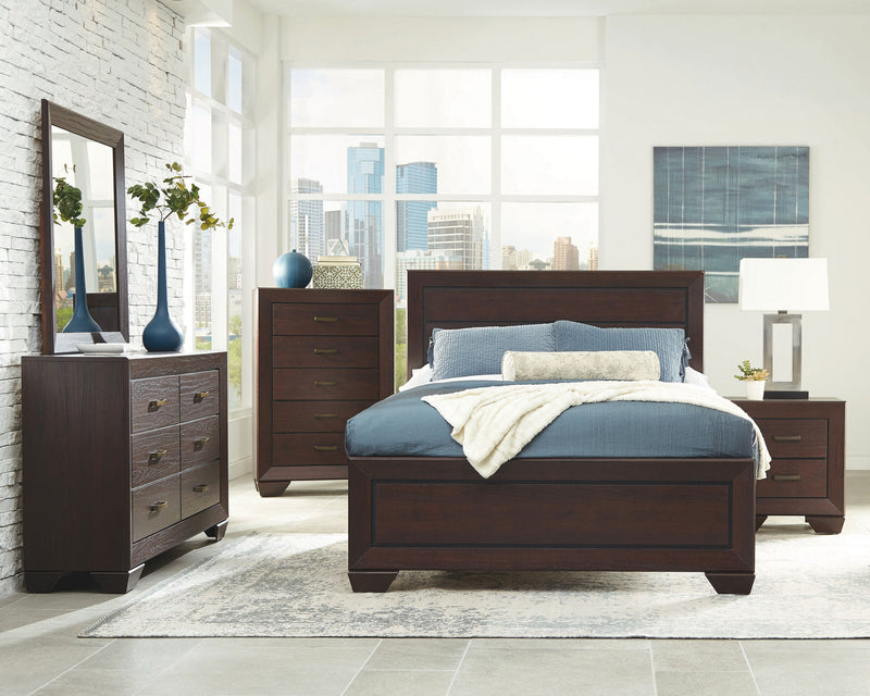 Kauffman Wood Panel Bed
