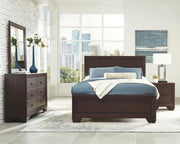 Kauffman Bedroom Set Dark Cocoa Queen 4-piece