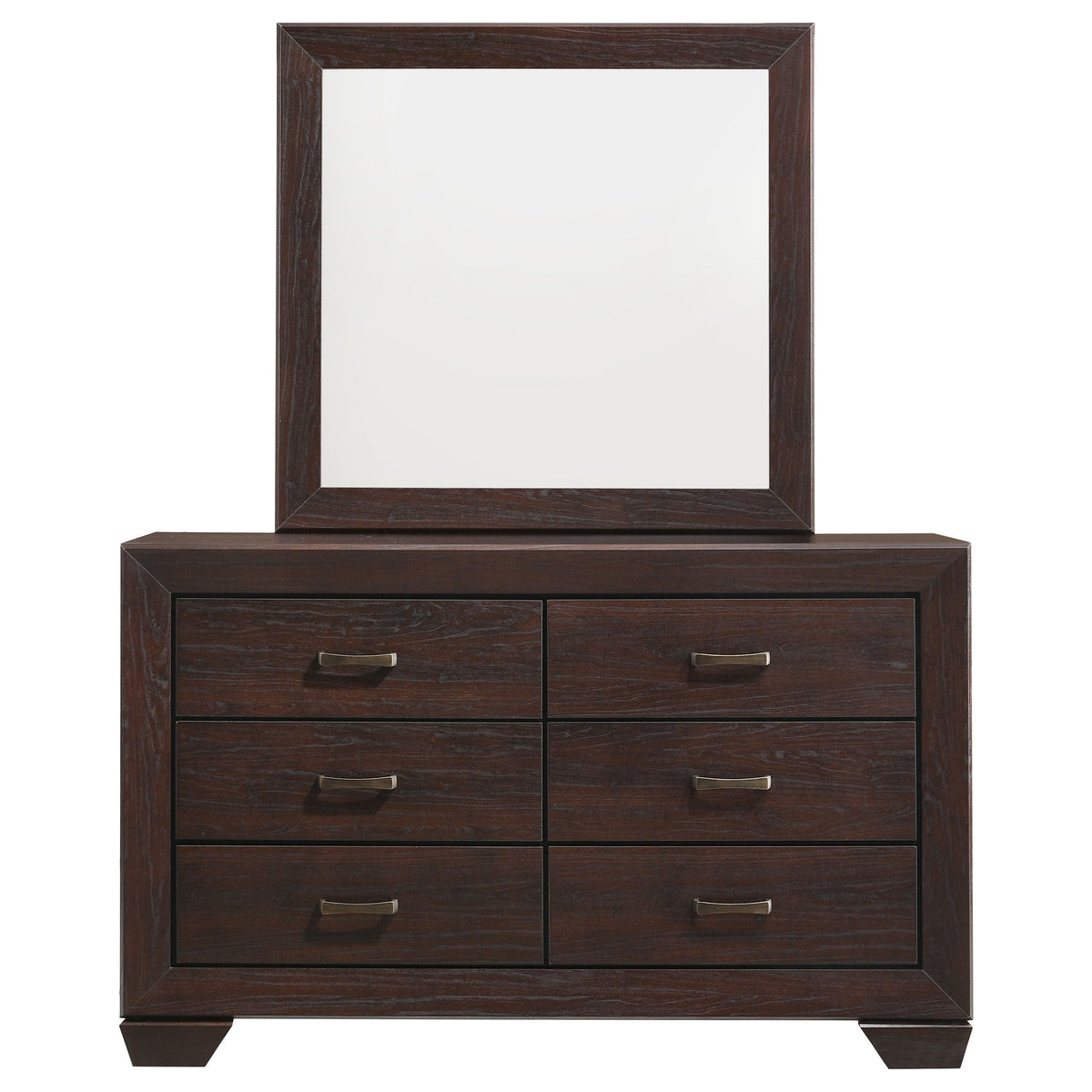 Kauffman 6-drawer Dresser with Mirror