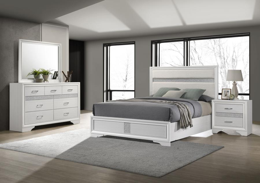 Miranda Bedroom Set White Full 4-piece