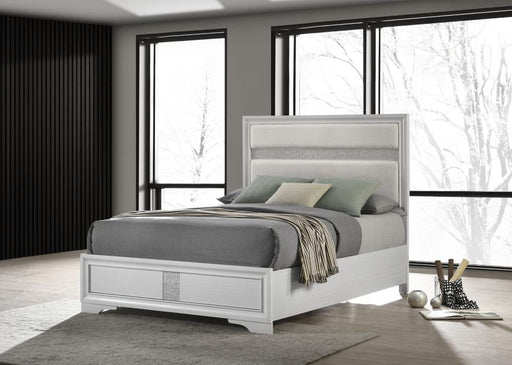 Miranda 54-inch Upholstered Panel Bed White Full
