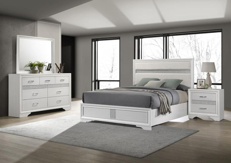 Miranda Bedroom Set White Eastern King 4-piece