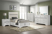 Miranda Bedroom Set White Twin 5-piece