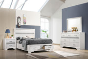 Miranda Bedroom Set White Full 4-piece