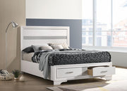 Miranda 51-inch Wood Storage Panel Bed White Full