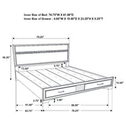 Miranda 51-inch Wood Storage Panel Bed