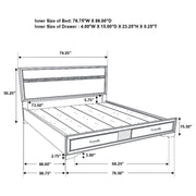 Miranda 51-inch Wood Storage Panel Bed