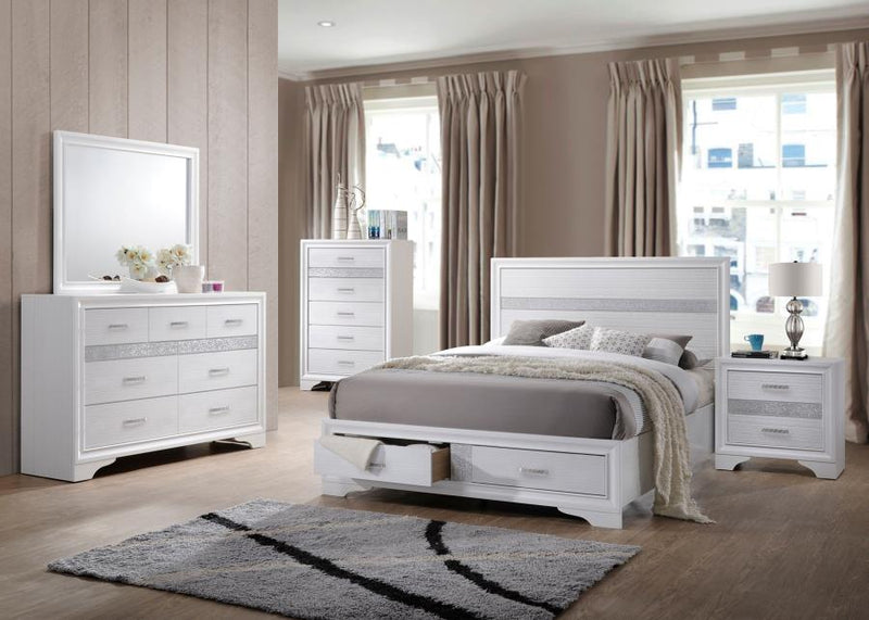 Miranda Bedroom Set White Queen 5-piece