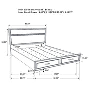 Miranda 51-inch Wood Storage Panel Bed