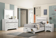 Miranda Bedroom Set White Twin 4-piece