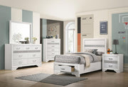 Miranda Bedroom Set White Twin 5-piece