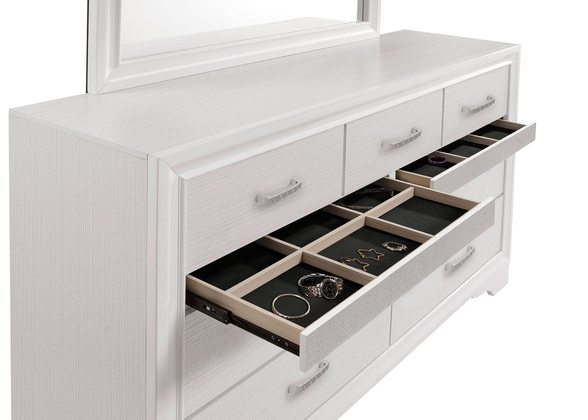 Miranda 7-drawer Dresser with Mirror