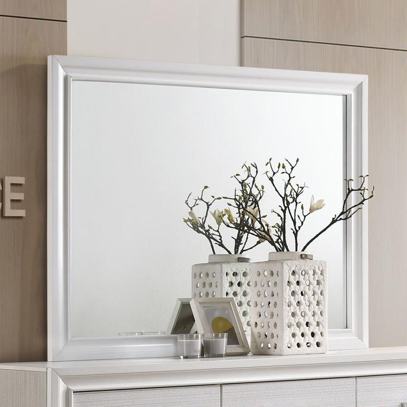 Miranda Dresser Mirror White Blue