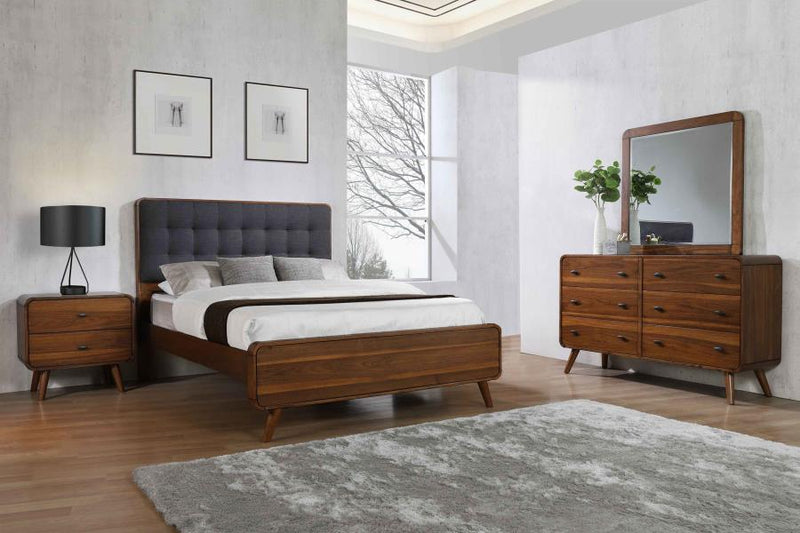 Robyn Bedroom Set Dark Walnut Full 4-piece
