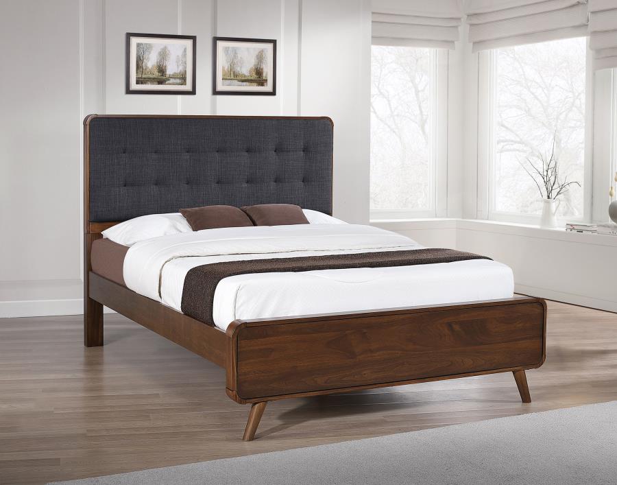Robyn Wood Platform Bed Dark Walnut Full