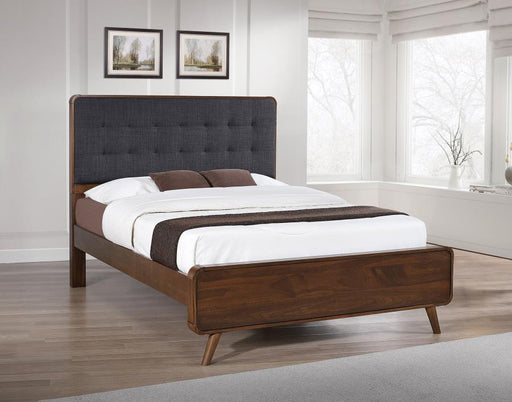 Robyn Wood Platform Bed Dark Walnut Full