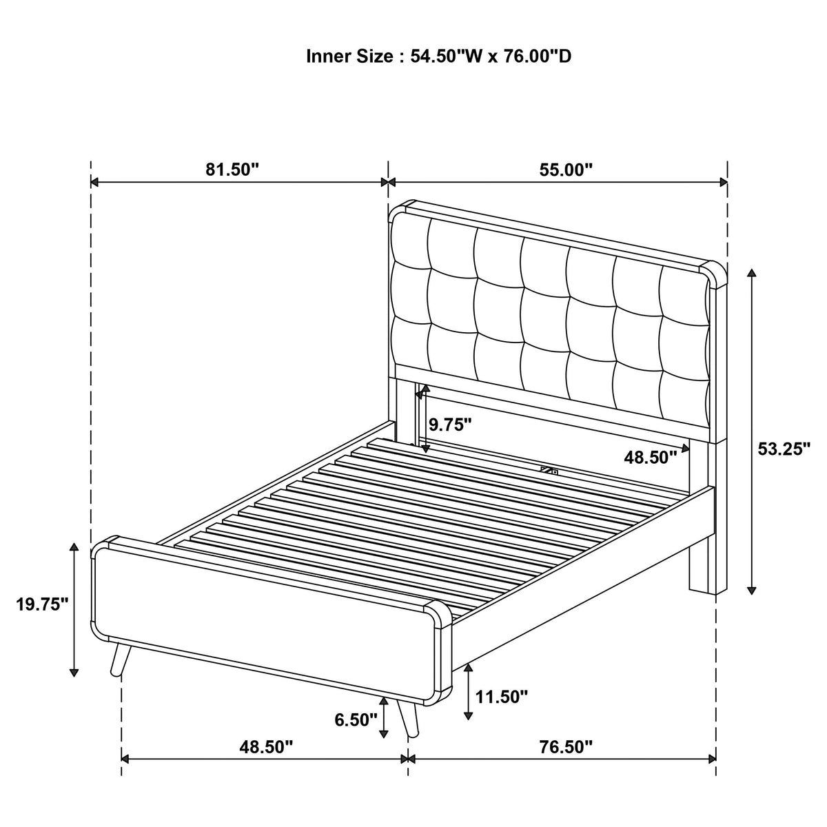 Robyn Wood Platform Bed