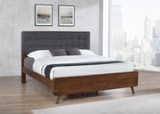 Robyn Wood Platform Bed Dark Walnut Eastern King