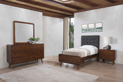Robyn Bedroom Set Dark Walnut Twin 4-piece