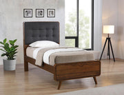 Robyn Wood Platform Bed Dark Walnut Twin