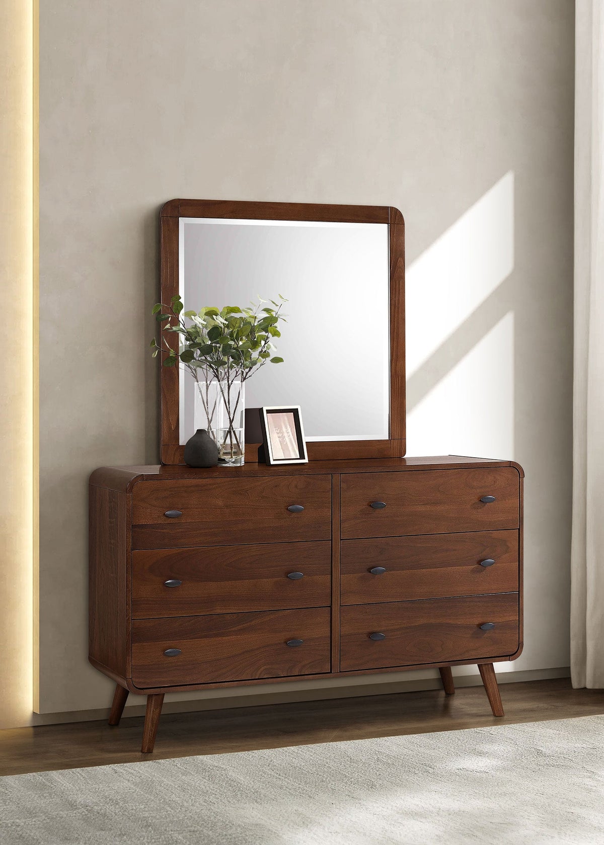 Robyn 6-drawer Dresser with Mirror