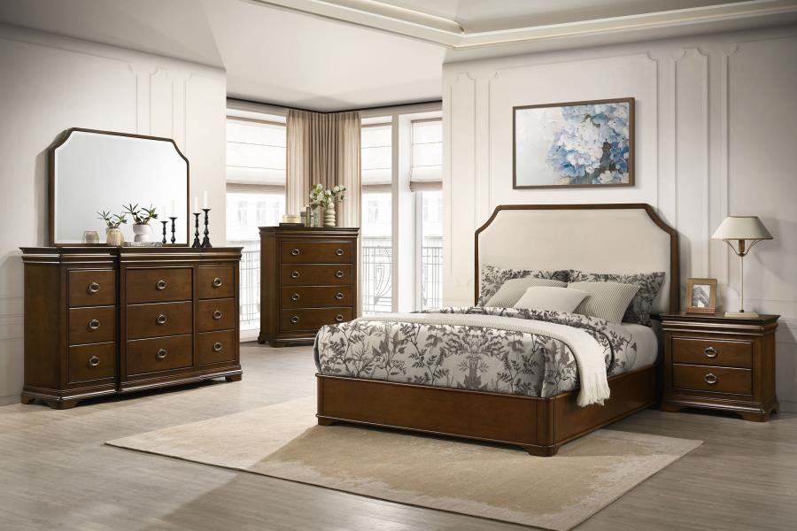 Garland Bedroom Set Brown Cherry Eastern King 5-piece