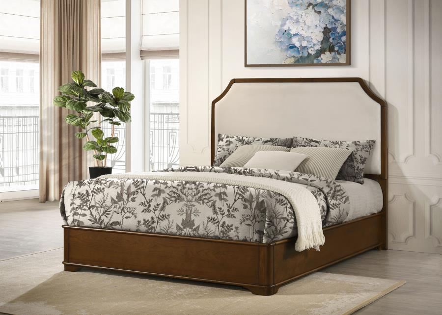 Garland 58-inch Panel Bed Cream and Brown Cherry Queen