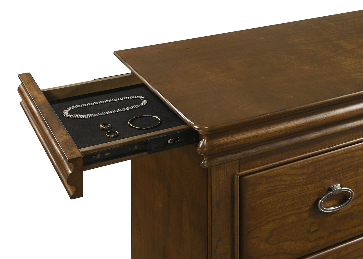 Garland 11-drawer Bedroom Dresser with Mirror Brown Cherry