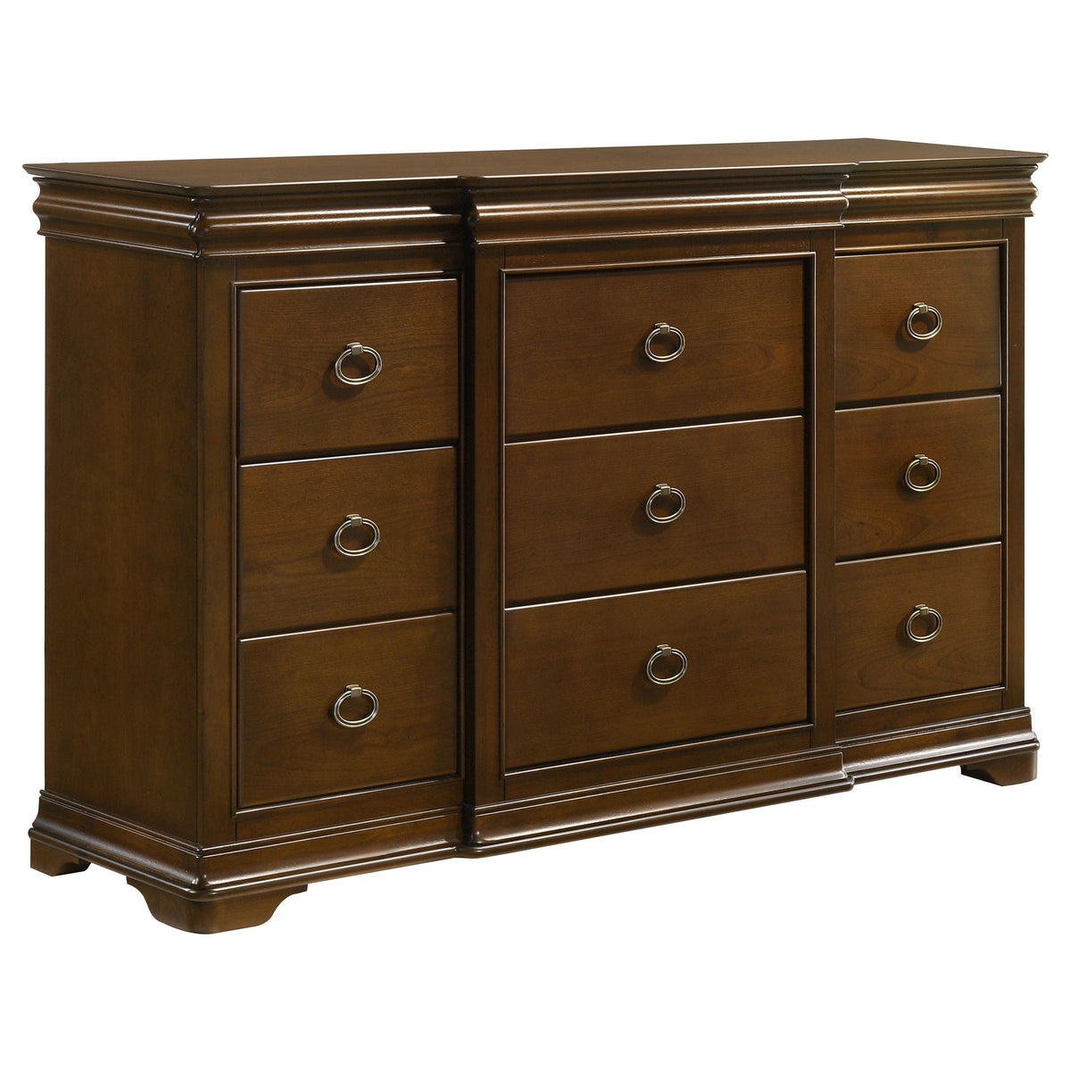 Garland 11-drawer Bedroom Dresser Cabinet Brown Cherry