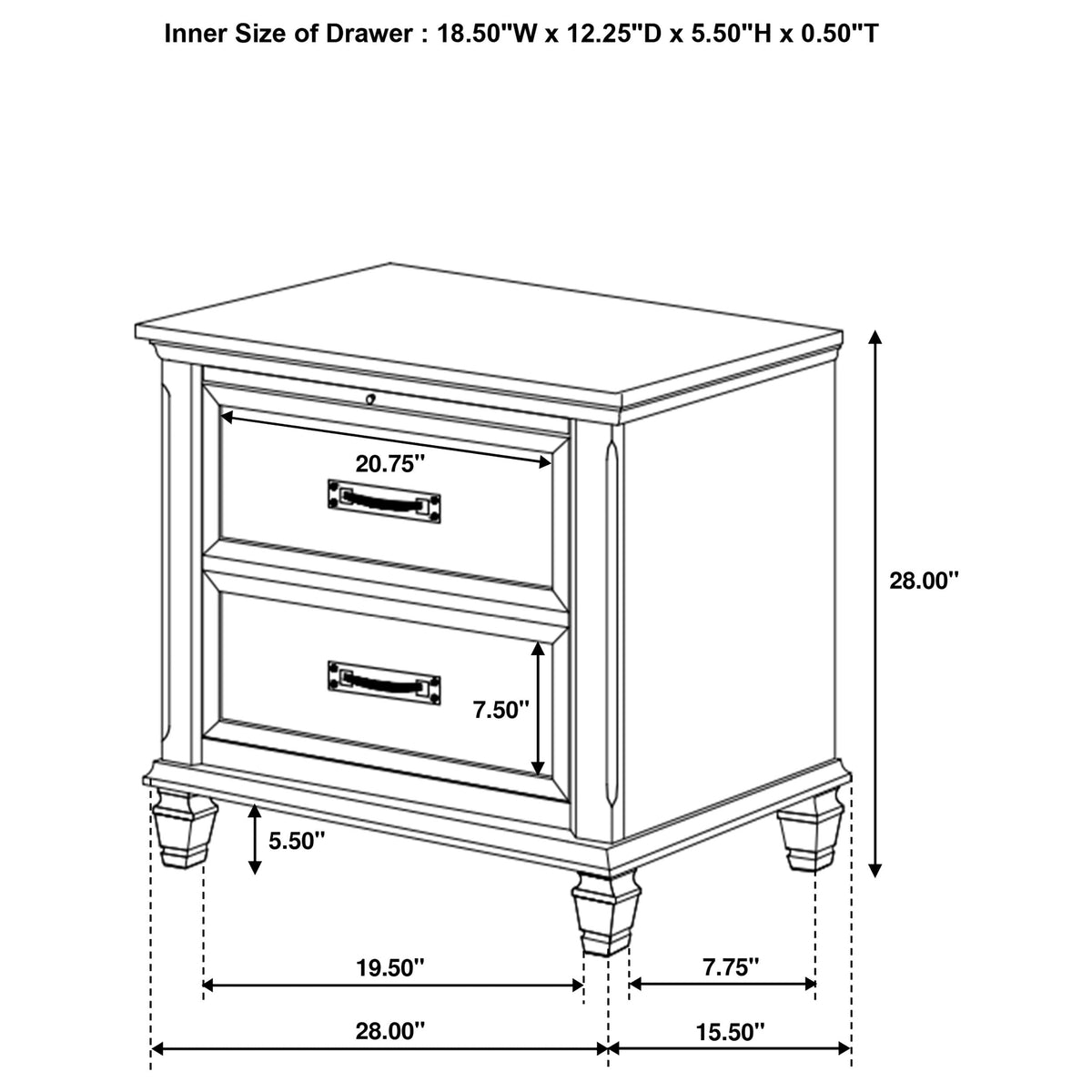 Franco Bedroom Set Distressed
