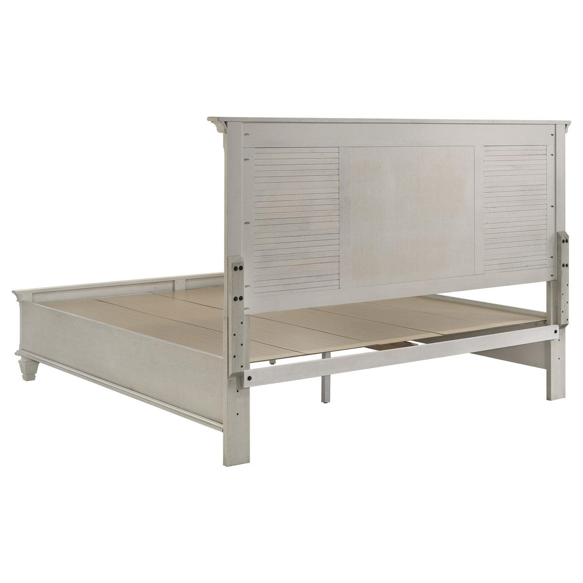 Franco Wood Storage Panel Bed Distressed